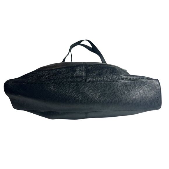 Vince Camuto Eliza Black Soft Pebbled Leather Tote Bag - Picture 10 of 13